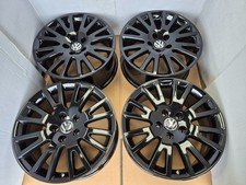 4x GENUINE GLOSS BLACK AUDI A3 VW GOLF MK8 MK6 CADDY TOURAN T4 17" ALLOY WHEELS