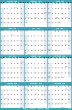 2026 Yearly Wall Calendar - Large Yearly Calendar 2026, 25.2" x 38.2" (Open), Ja