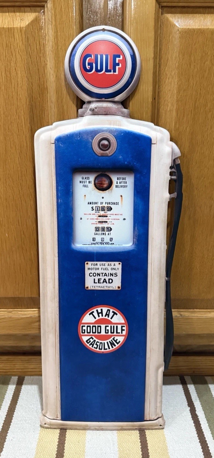 Gulf Gas Pump Sign Garage Parts Tools Garage Vintage Style W