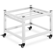 Carrello in acciaio inox con ruote per fermentatore birra 45 x 45 cm 150 kg