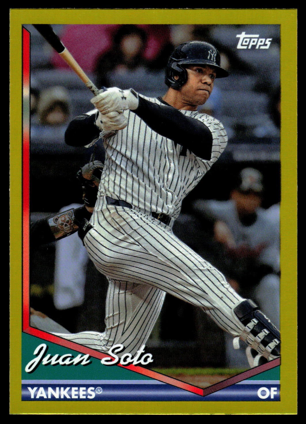 2024 Topps Archives #289 Juan Soto Yellow Foilboard New York Yankees