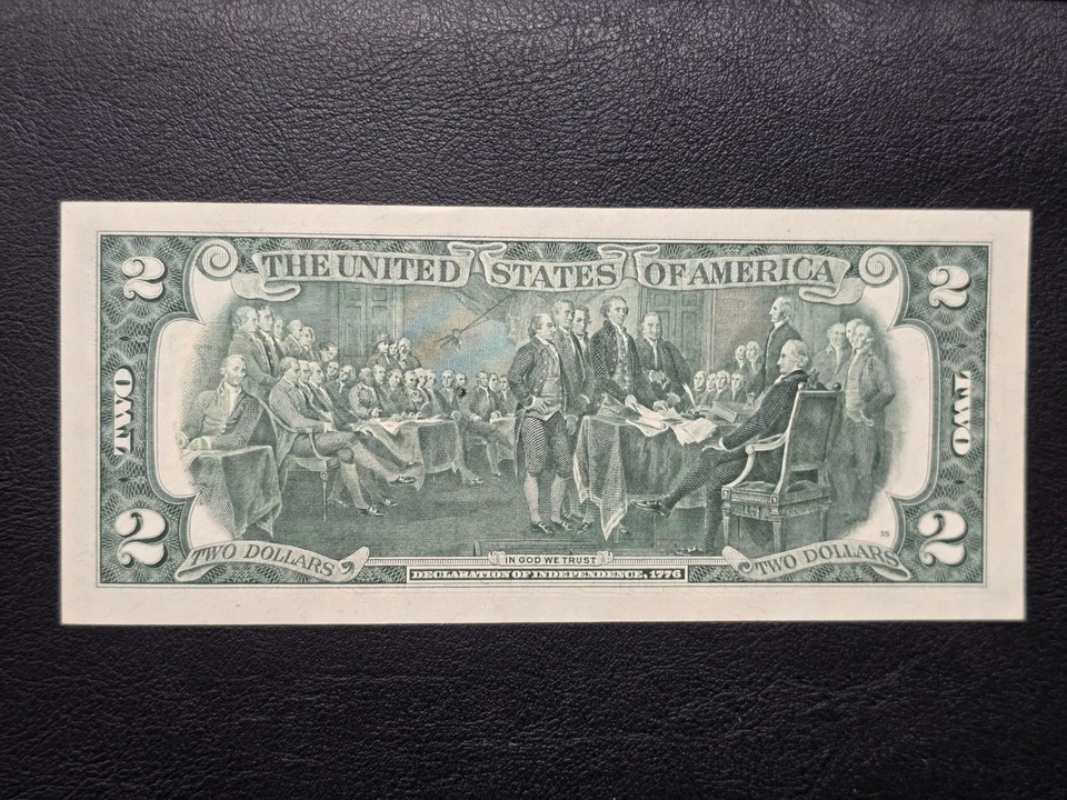 1976 Two Dollar Federal Reserve Note $2 First Day of Issue Postmarked UNC - Image 2 of 4