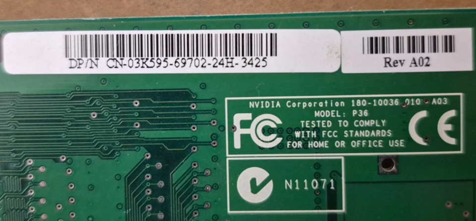 NVidia N1996 MS-8826 Ver:30B AGP Video Card 600-10036-0100-AP4 - Image 4 of 4