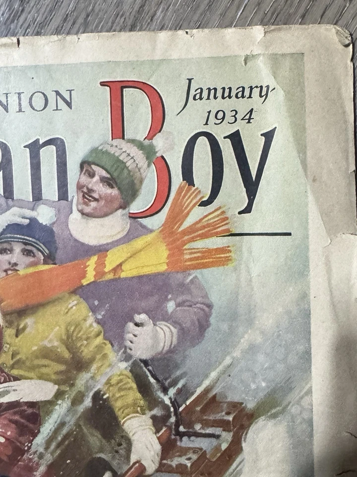 Vintage The American Boy Magazine. January 1934 Edition Foto 3 de 4