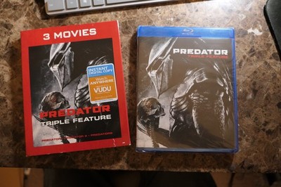 PREDATOR Triple Feature Blu-ray 3-Disc Predator 2 Predators NEW w/ OOP Slipcover