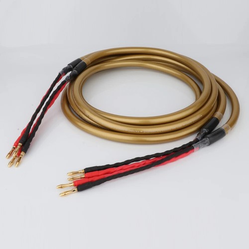 8core Banana Connectors HiFi Speaker Cables Amplifier Cord Bi-wire Single Wire ~ - 第 5/14 張圖片