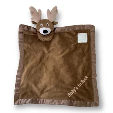 PICKLES Deer Baby Security Blanket BROWN LOVEY Reindeer Baby’s 1st Buck
