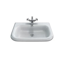 Clearwater B8E Traditional 65 Roll Top Basin with Overflow