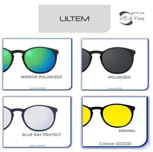 Replacement Clip x Ultem Glasses U-220 Col. 02 Black Caliber 48-50 Replacement Clip