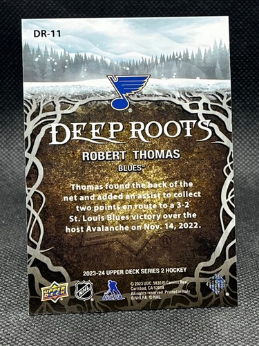 2023-24 Upper Deck Series 2 DEEP ROOTS - Complete Your Set - You Pick - Picture 22 of 68