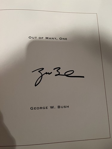 Out Of Many One PRESIDENT GEORGE BUSH SIGNED Sealed Deluxe Hardback 1st Ed NEW - Picture 8 of 9