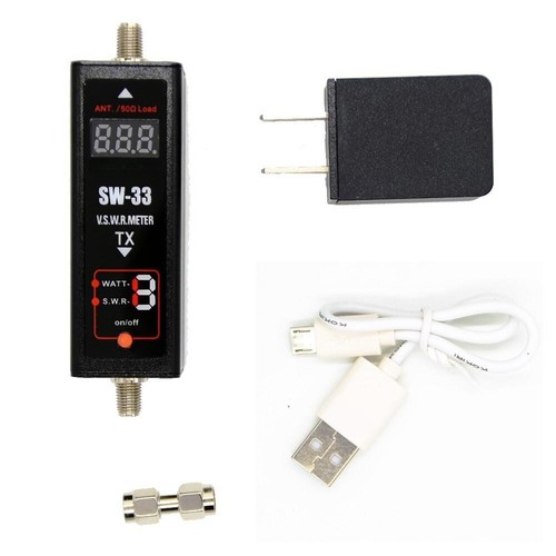 SW-33 Power&SWR Meter VHF/UHF 100MHz~520MHz Tester for Ham Two Way Radio Counter