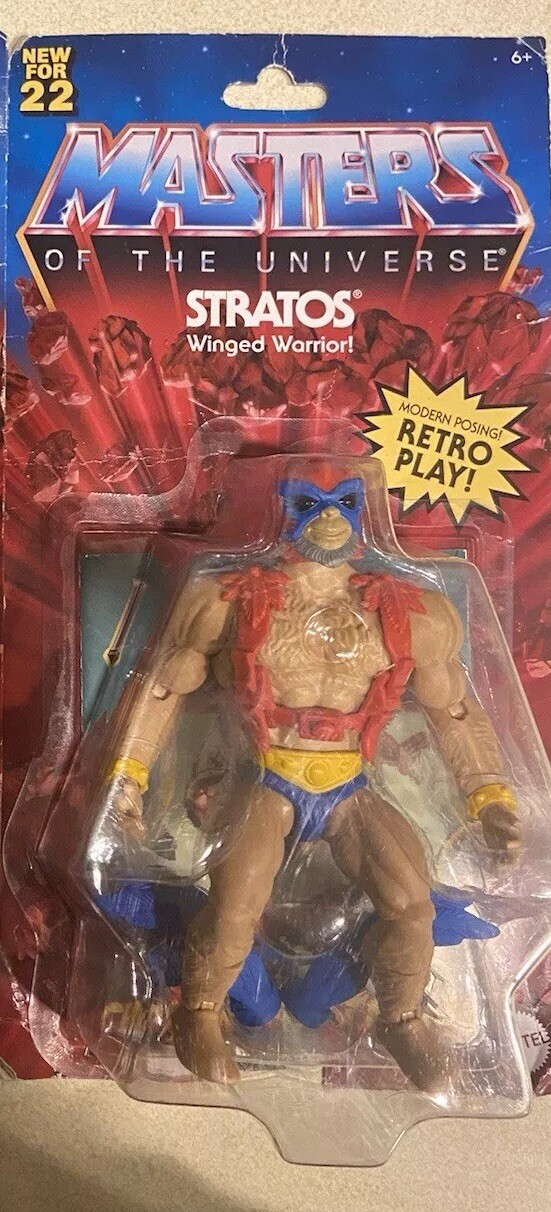 Mattel Masters of the Universe Origins Action Figure Stratos . wrestling toy