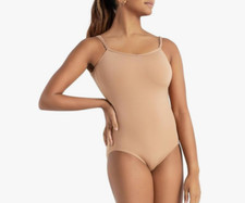 Capezio Women's Team Basic Camisole Leotard Adjustable Straps Nude Size XL