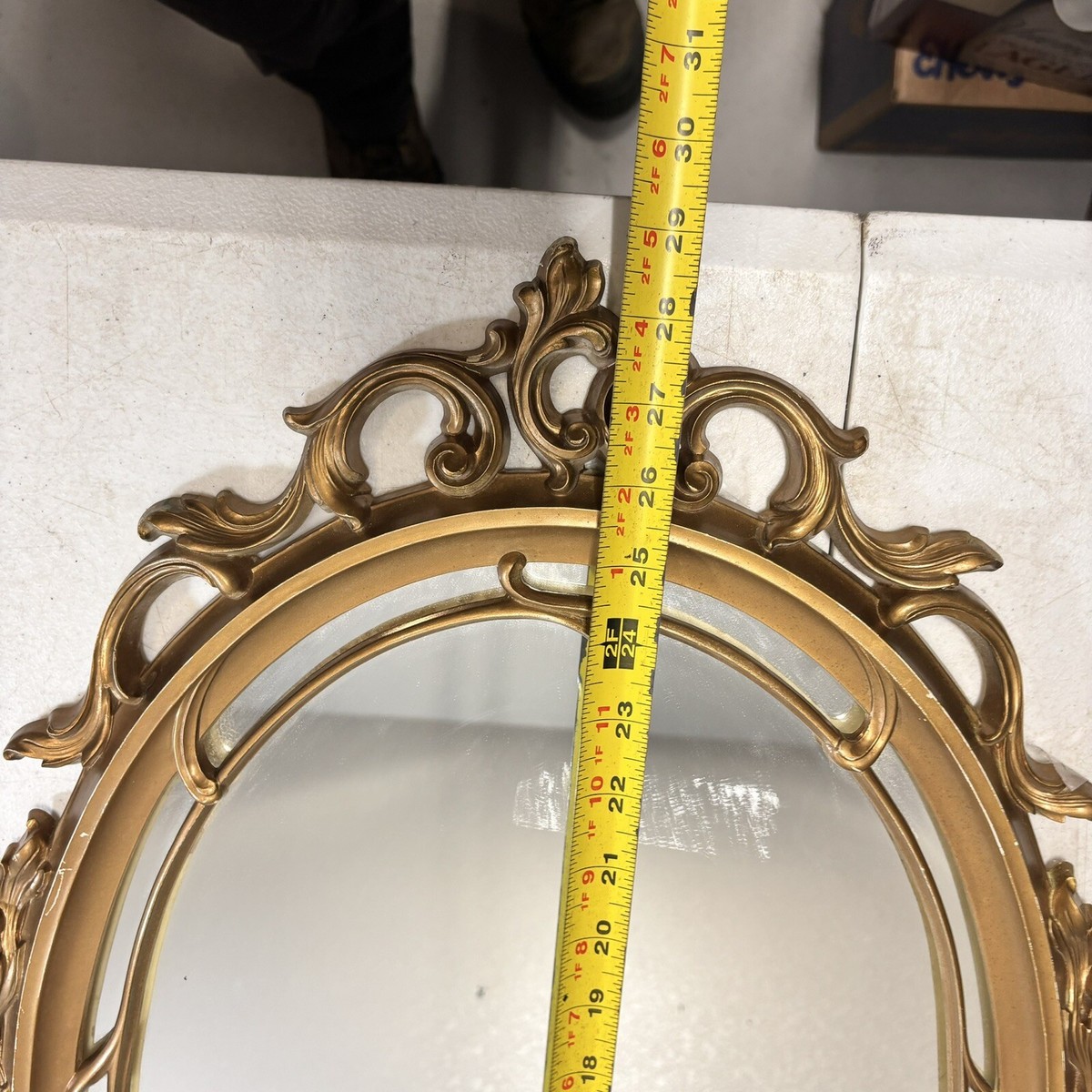 ハリウッドリージェンシー　ミラー Vtg Burwood 3911 Hollywood Regency Gold Wall Mirror Ornate
