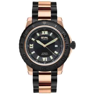 Gevril Men's 3123B Seacloud Swiss Automatic Two Tone Rose Gold