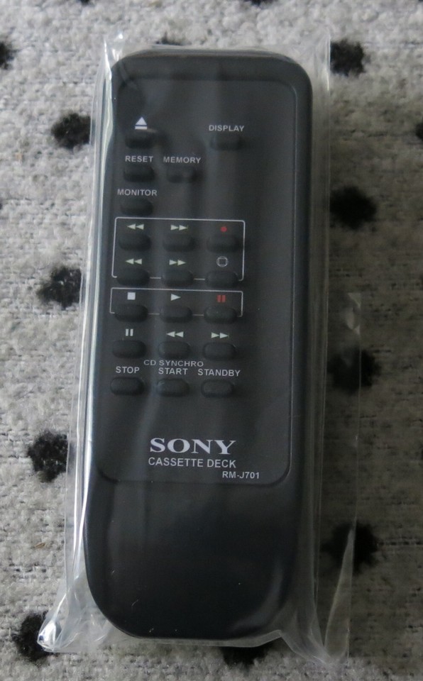 Sony RM-J701 Replacement Remote Control For Tc-K 770 850 890 808 909 Tapedeck