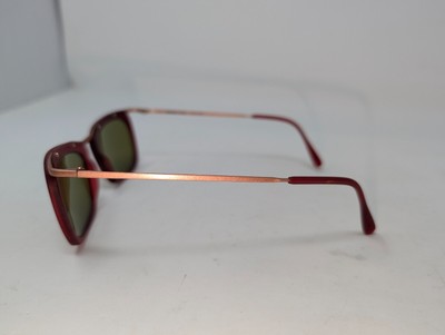 Romeo Gigli Red & Copper Frame Sunglasess/ Green Lenses RG 40S Romeo Gigli RG 40/S Red & Copper Frame Sunglasses Green  main image 4