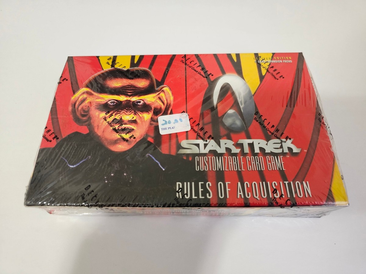 Star Trek CCG New and Sealed Rules of Acquisition Booster Box (30 Packs) |  eBay