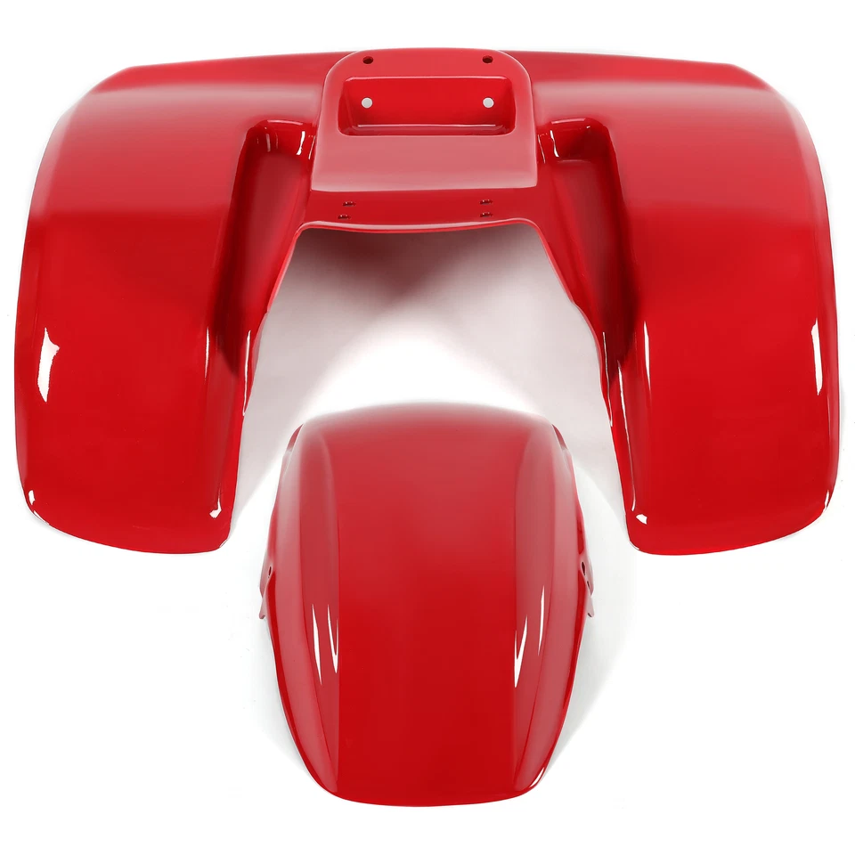Guardabarros delantero y trasero pintado de plástico rojo nuevo para Honda ATC70 1978-1985 Foto 2 de 4