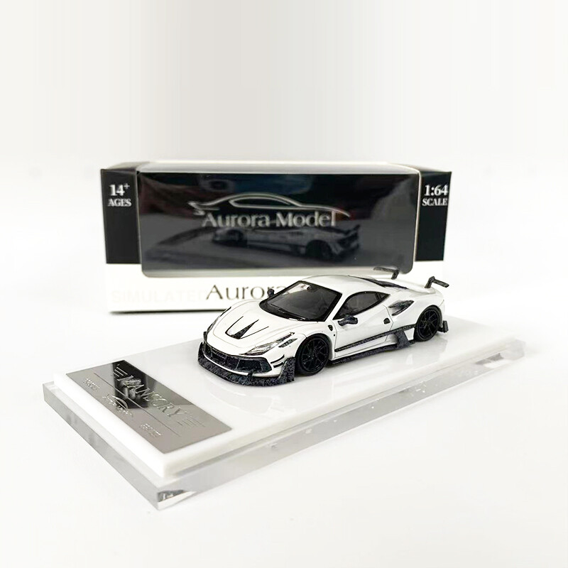Aurora 1:64 Metal Model Car Ferrari F8 Tributo Die-Cast Sport Vehicle Collection