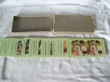 24 Antique Colorized Stereoscope Stereograph Cards Atlas View Company Daily life