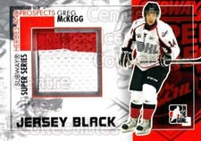 2010-11 ITG Heroes and Prospects Subway Jersey Black #10 Greg McKegg