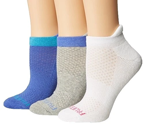 Fruit of the Loom Calcetines De Mezcla de Algodón Blanco para Mujeres