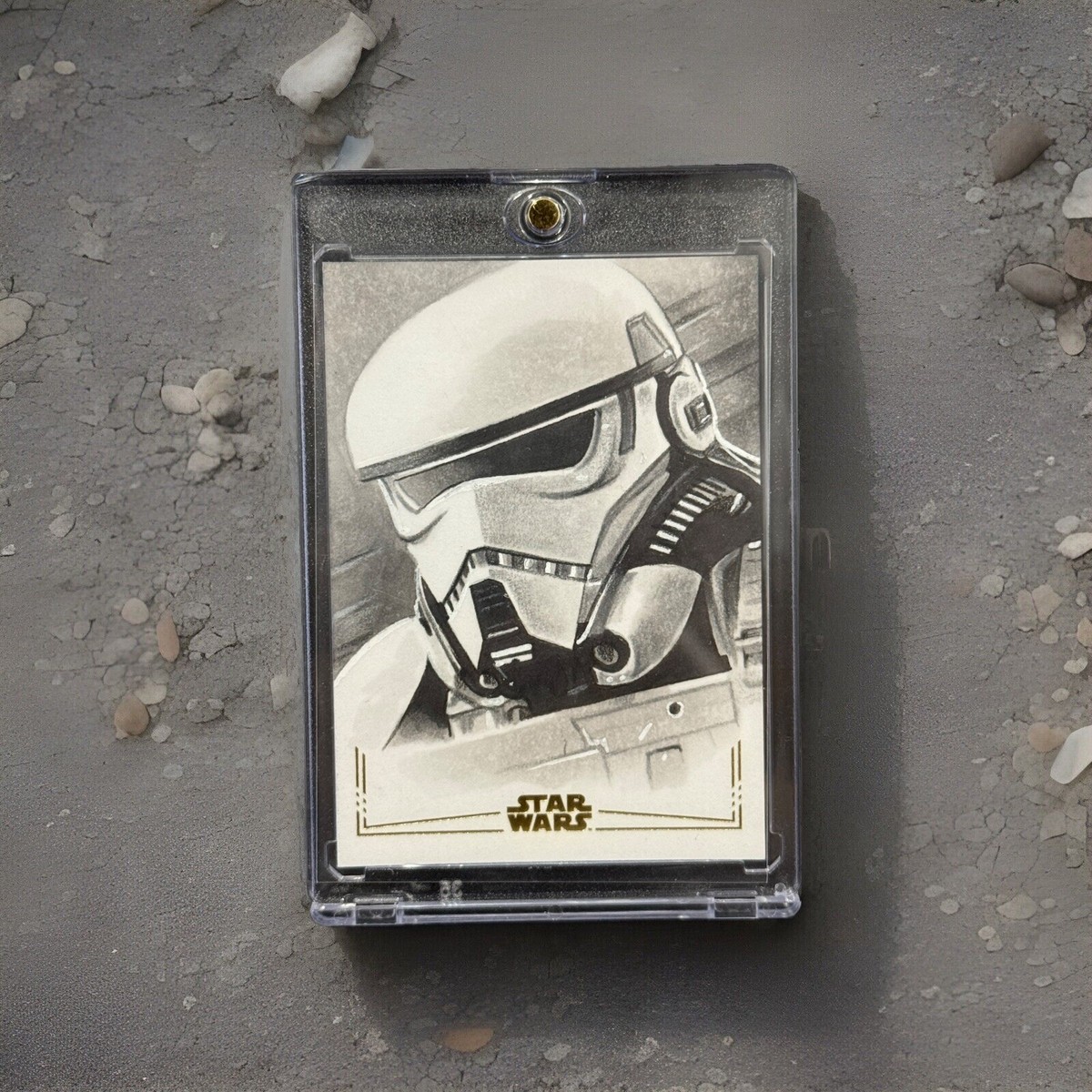 2024 Topps Chrome Star Wars Patrol Trooper Gold Foil Sketch 2024 Topps Chrome Star Wars Patrol Trooper Gold Foil Sketch