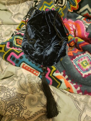 Zimmermann Velvet Navy Blue Pouch with Tassle New no Tags