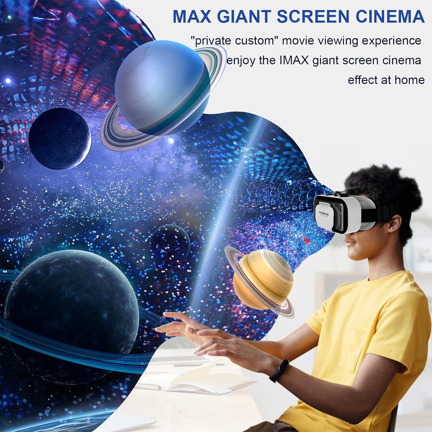 VR Brille Virtual Reality Headset 3D 360° für Smartphones Handy für Android iOS