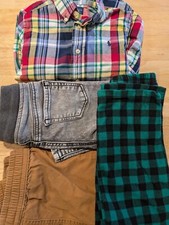 LOT OF BOYS SHIRT PANTS PJ BOTTOMS Sz 4T / 5T