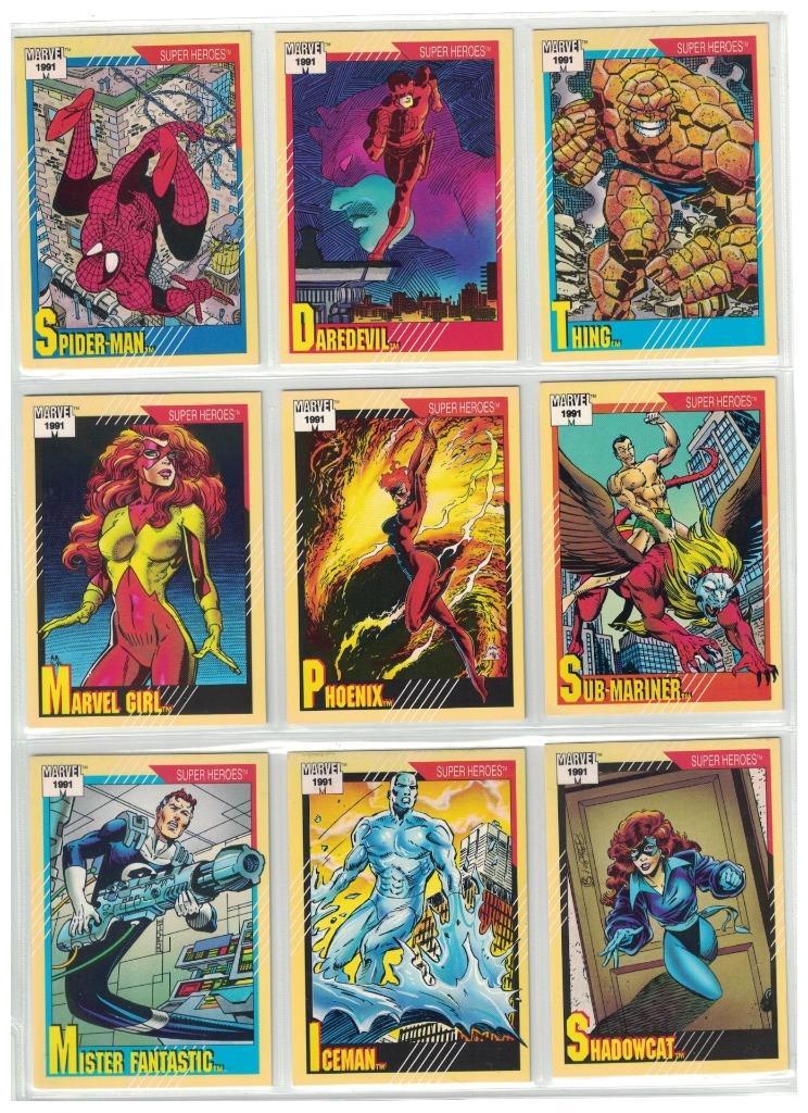 1991 マーベル・ユニバース シリーズ2 レギュラーカード全162種 1991 IMPEL MARVEL UNIVERSE SERIES 2 COMPLETE 162 CARDS + ALL FIVE