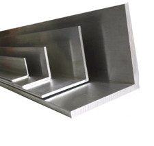 Angolari in alluminio anodizzato/lucido - barre da 2 mt. larghezza alette in mm.