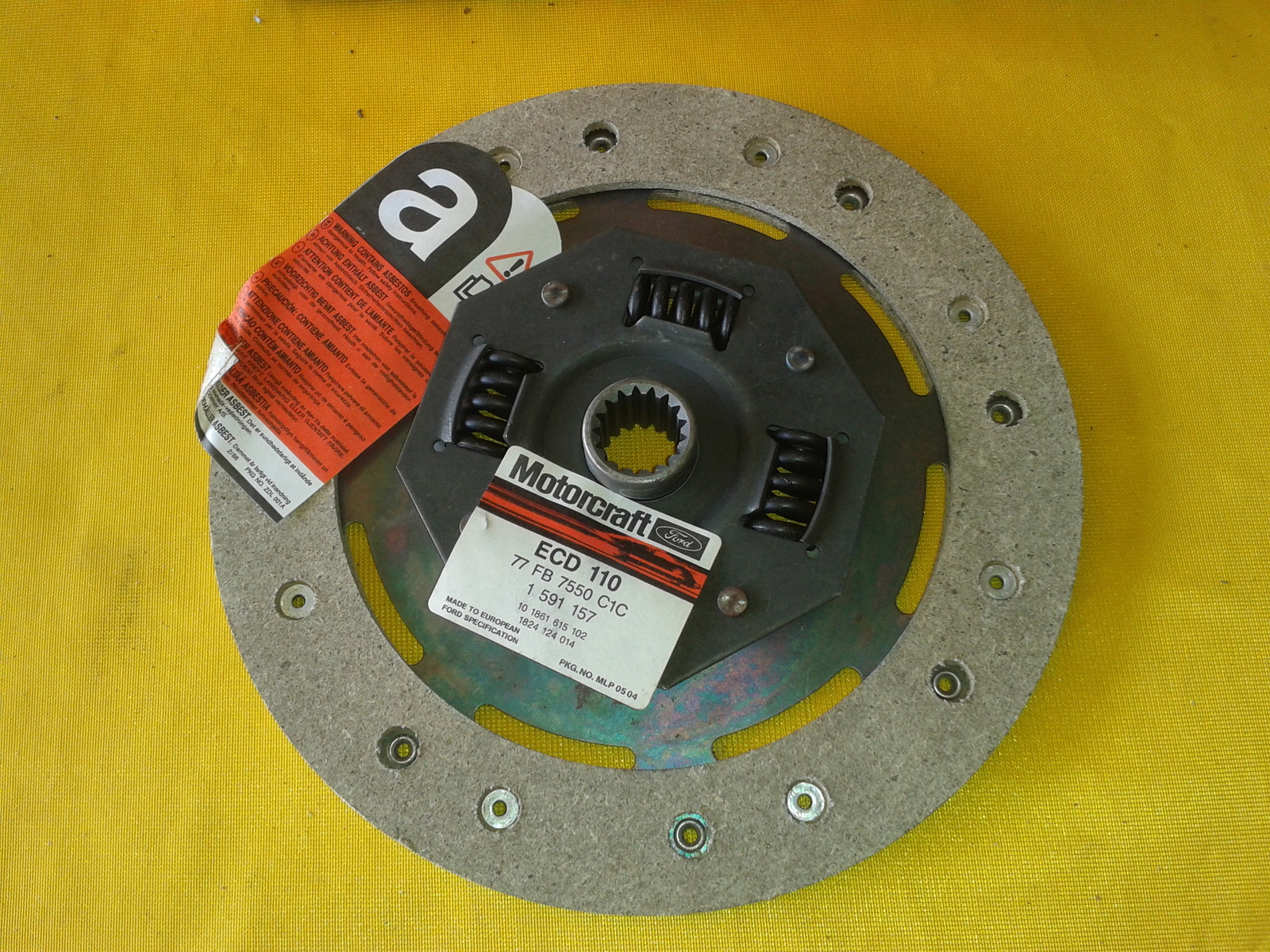 Disque d'embrayage Ford Escort Fiesta 1.0 1.1 1.3 1.4 essence embrayage 190mm