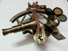 9 Inch Nautical Sextant Antique vintage Heavy Brass Navigation Sextant Antique