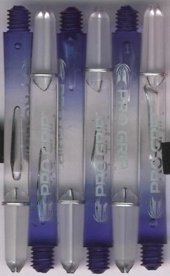 2in. 2ba Blue/Clear TARGET Pro Grip Vision Dart Shafts & Springs: 1 set of 3