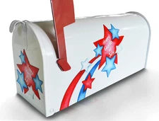 Mailbox Magnet (Partial Cover) 4th of July Shooting Star Happy Fourth Mail Box