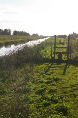 Foto 12x8 Kreisgrenze Hängebrücke irgendwo hier herum (ein wenig um 2007
