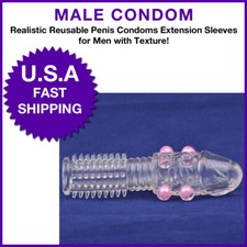 Condones de Silicona Suave Reutilizables Texturizados mayor Placer /Hombres C