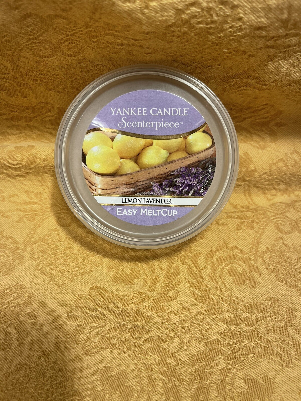 Yankee Candle Lemon Lavender Scenterpiece Melt Cup 2.2oz Easy Fragrance