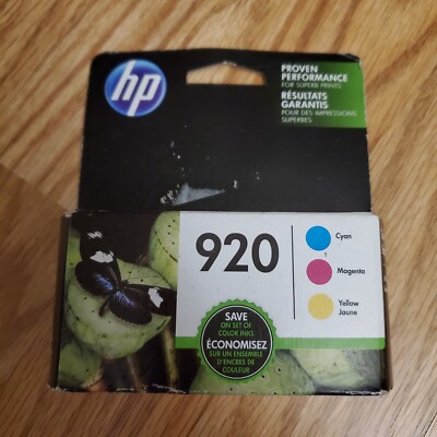HP N9H55FN 920 Original Ink Cartridges Cyan/Magenta/Yellow 3 