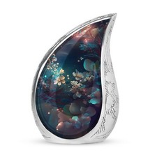 Glowing Flowers Urns For Human Ashes - Teardrop Urn - Mini Urns For Ashes