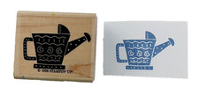 Stampin Up Watering Can Wood Mounted Rubber Stamp