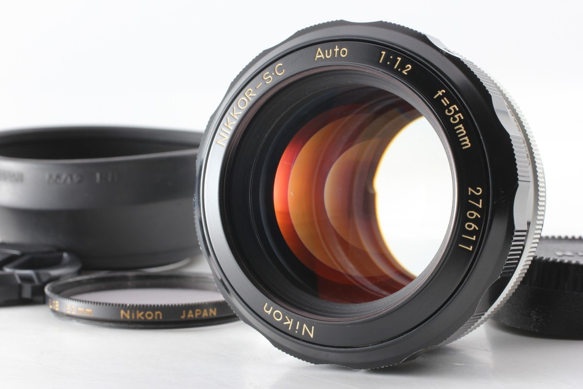 美品 Nikon NIKKOR-S.C Auto 55mm F1.2 非Ai Near MINT w/ Hood ] Nikon Nikkor-S.C Auto 55mm f1.2 Non ai
