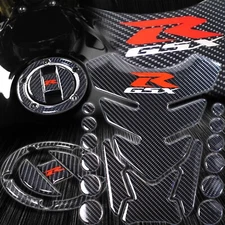 Genuine Carbon Fiber 16PCs Tank Pad+Gas Cap Cover 04-23 GSXR-600/750/1000/Busa