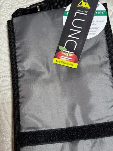 one Blue and one Gray Arctic Zone Insulated Lunch Bag Microban Protection - Picture 3 of 6