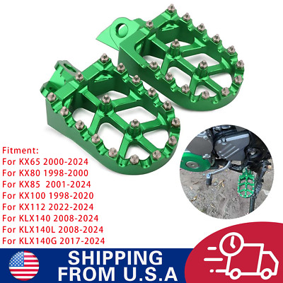Dirt Bike Foot Pegs Footpegs Pedals For KLX140/140L 2008-2024 KLX140G 2017-2024