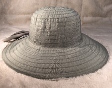 NWT PANTROPIC BLUE BELL RIBBON ROLL UP Women&rsquo;s Sunshade Sun Hat Green One Size
