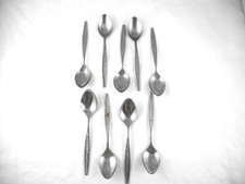 9 Vintage Stainless Steel Japan 2 Small Spoons Baby Or Jelly Spoons